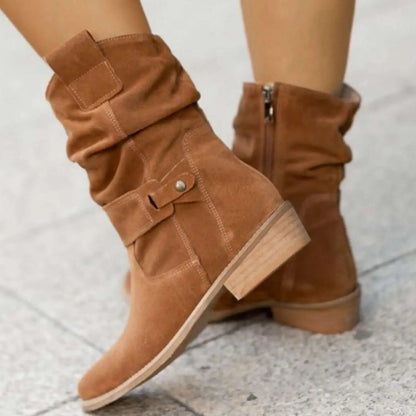 Women's Suede Knee-High Boots 6