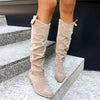 Women's Suede Knee-High Boots 7