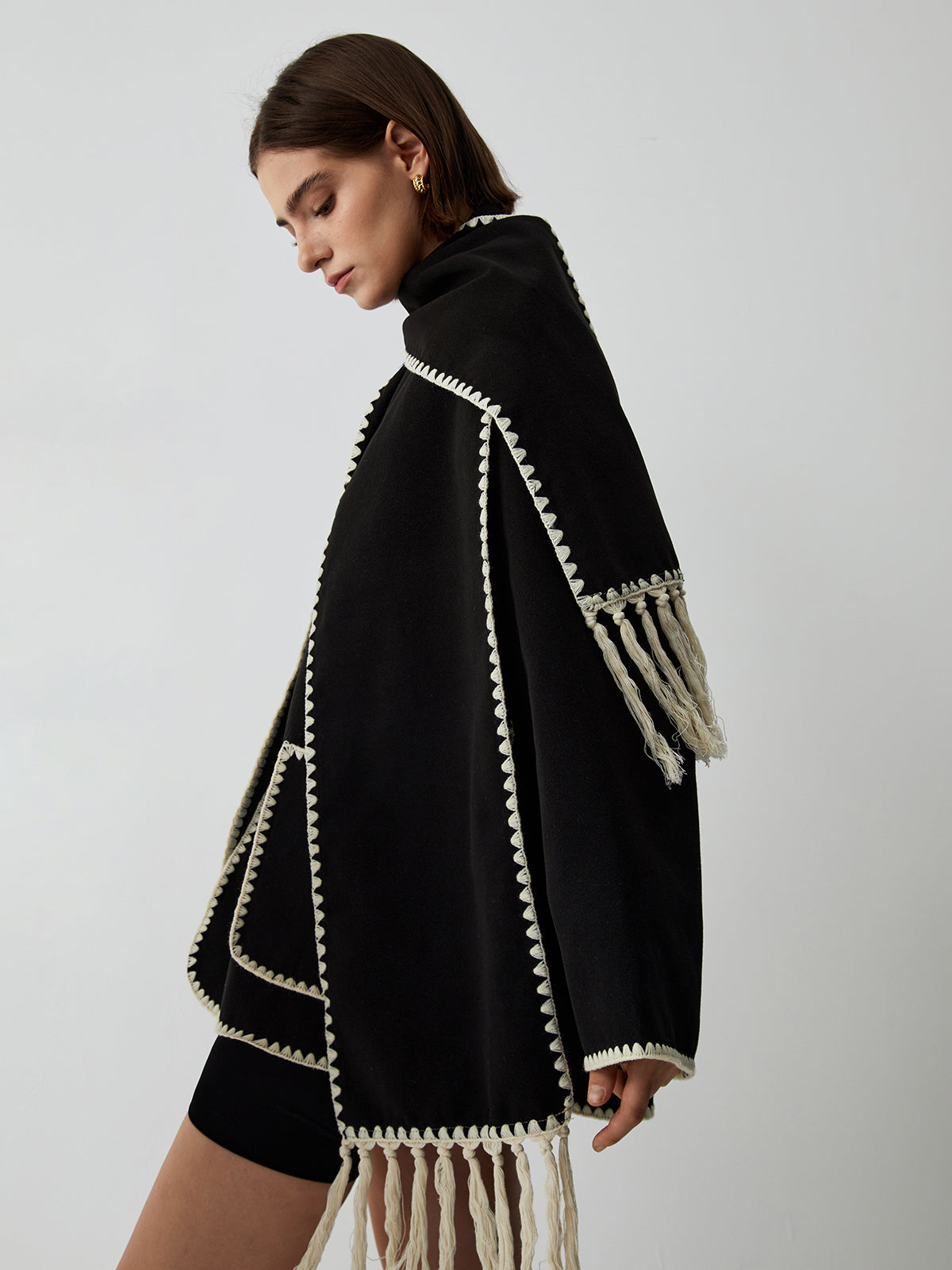 Women's Tailored Jacket with Matching Scarf 4