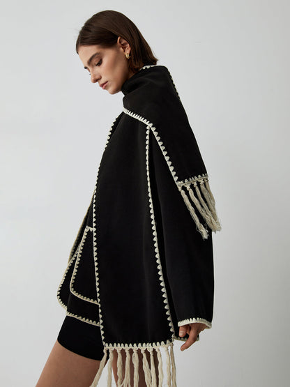 Women's Tailored Jacket with Matching Scarf 4