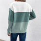Women's Three-color Knitted Patchwork Sweater 3