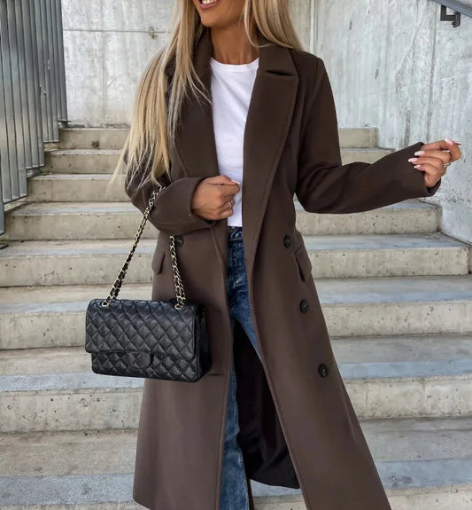 Women's Timeless Double-Breasted Coat 0