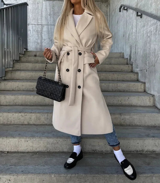 Women's Timeless Double-Breasted Coat 1