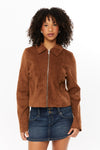 Women's Tula Cropped Faux Suede Jacket 2