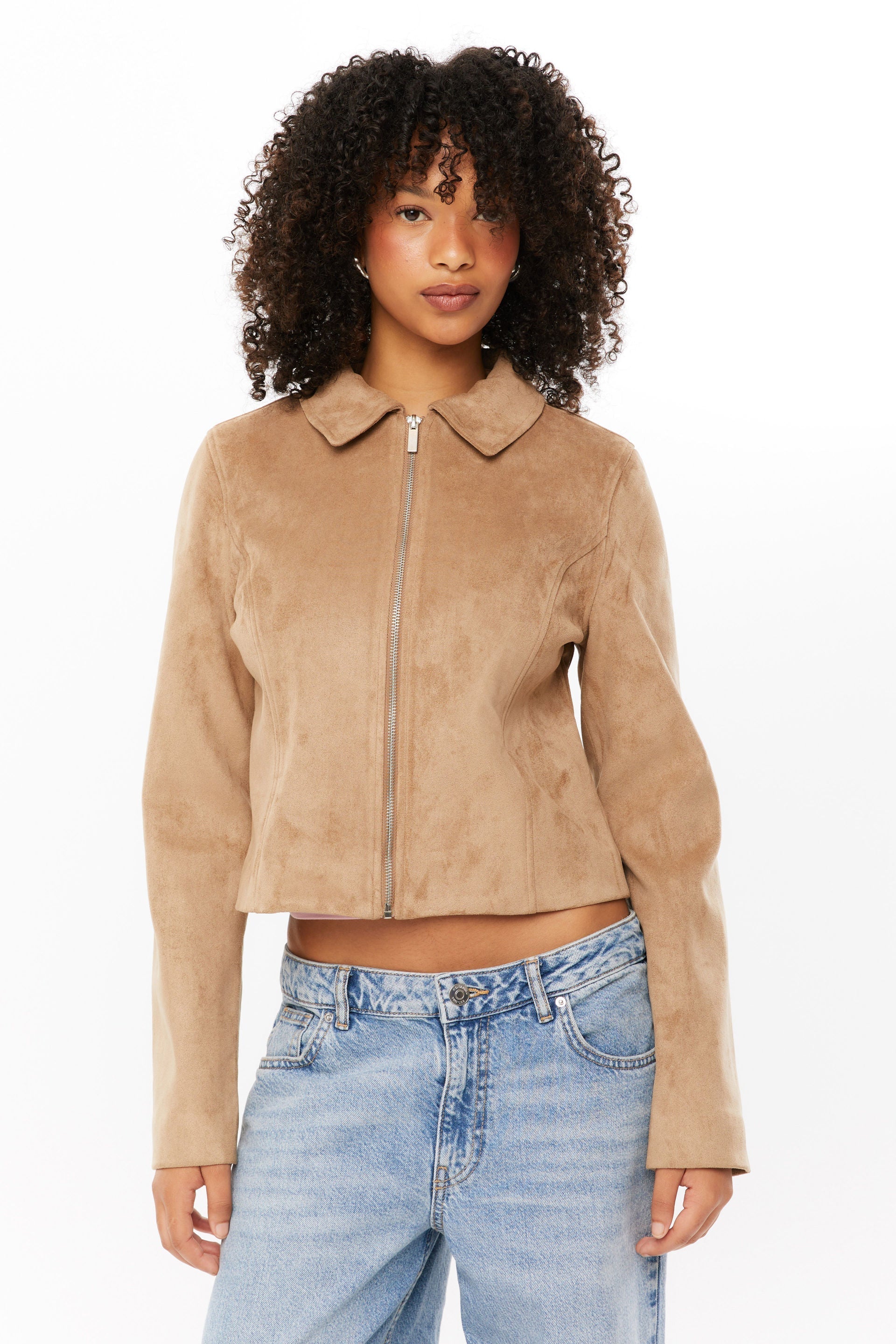 Women's Tula Cropped Faux Suede Jacket 5