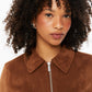 Women's Tula Cropped Faux Suede Jacket 6