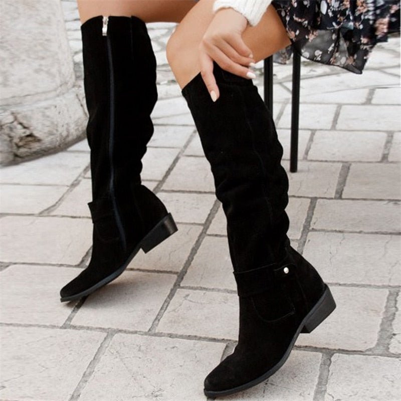 Women's Versatile Flat Knee High Boots 2