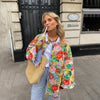 Women's Vintage-Inspired Quilted Floral Jacket 0