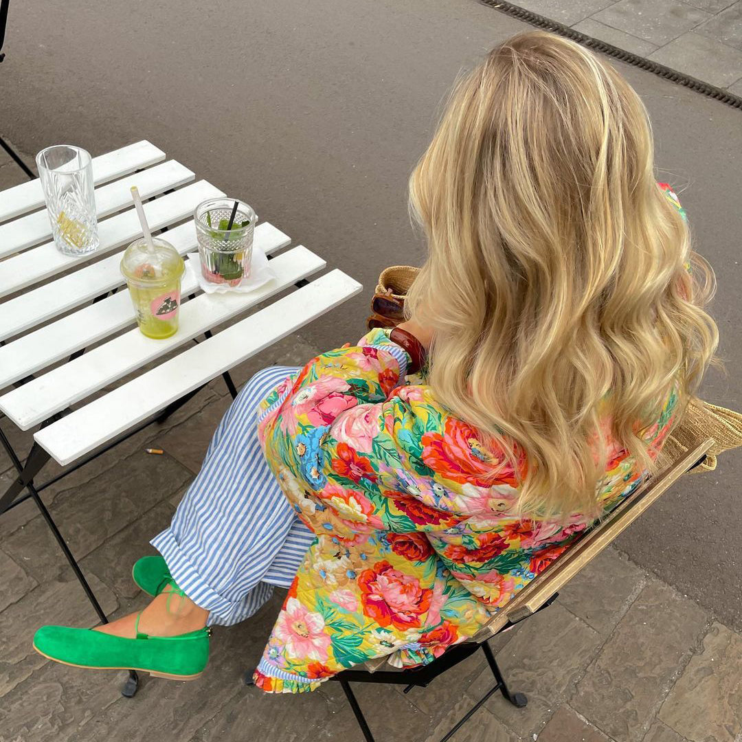 Women's Vintage-Inspired Quilted Floral Jacket 5