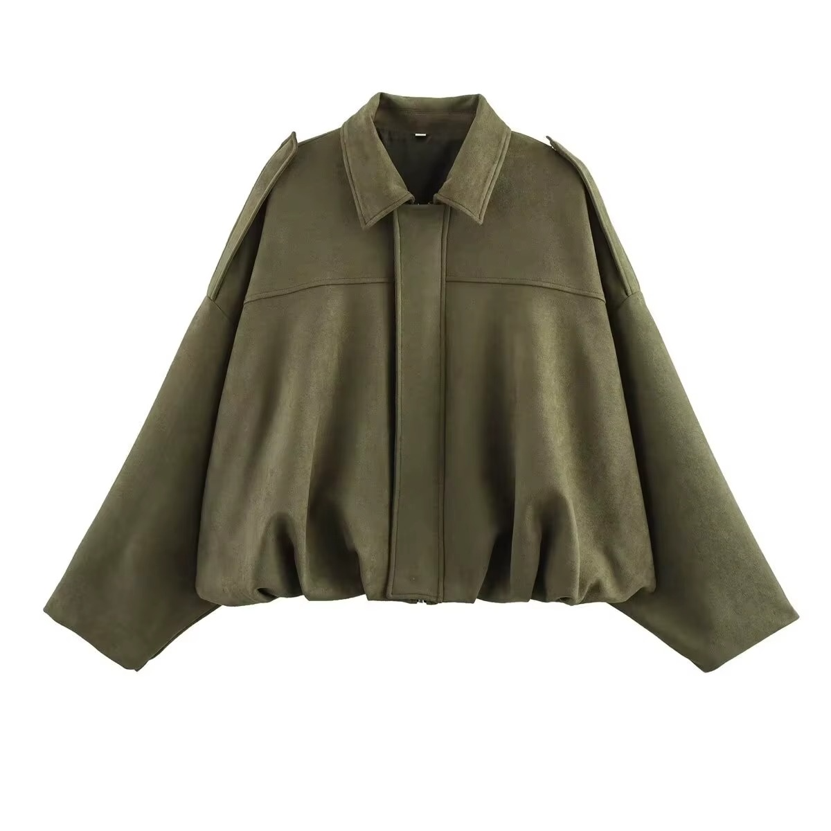 Women's Vintage Oversized Bomber Jacket 0