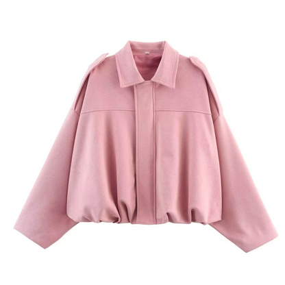Women's Vintage Oversized Bomber Jacket 12