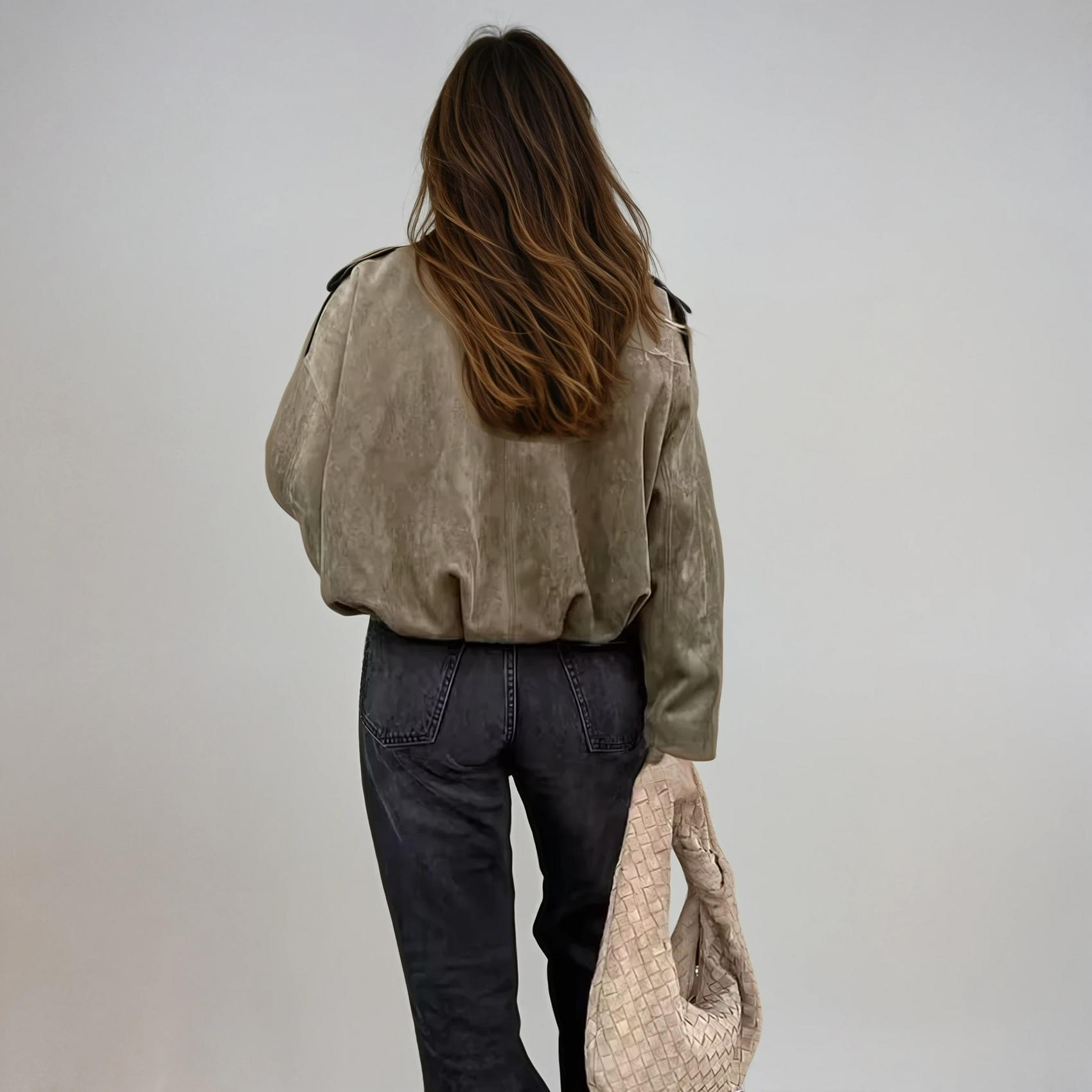 Women's Vintage Oversized Bomber Jacket 2