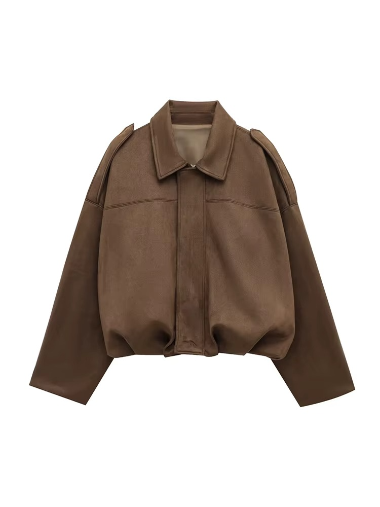 Women's Vintage Oversized Bomber Jacket 5