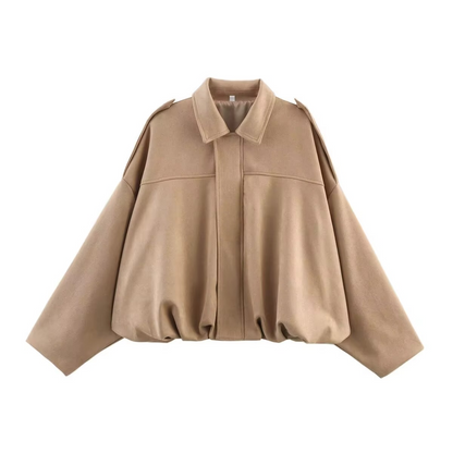 Women's Vintage Oversized Bomber Jacket 7