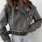 Women's Washed faux leather Jacket 4