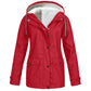 Women's Water and Windproof Fleece-Lined Jacket With Hood 5
