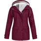 Women's Water and Windproof Fleece-Lined Jacket With Hood 7