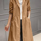 Women's Waterproof Long Hooded Trench Coat for Autumn and Winter 5