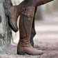 Women's Winter Waterproof Leather Riding Boots 0