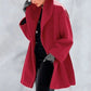Women's Wool Coat with Wide Collar 1