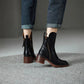Women’s Zip-Up Ankle Boots with Block Heel 2