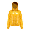 Women's high-gloss down jacket with hood 7