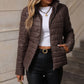 Women's quilted transitional jacket with high collar 0
