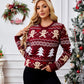 Women's red Winter Christmas Sweater 0