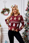 Women's red Winter Christmas Sweater 0