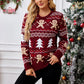 Women's red Winter Christmas Sweater 1