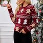 Women's red Winter Christmas Sweater 2