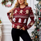 Women's red Winter Christmas Sweater 3