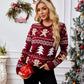 Women's red Winter Christmas Sweater 5