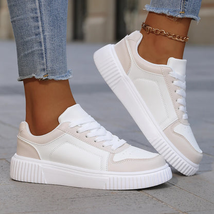 YRZL Womens Sneakers Autumn White Shoes Lightweight Thick Sole Non Slip Skatebaord Shoes Unisex Casual Sports Shoes for Man 3