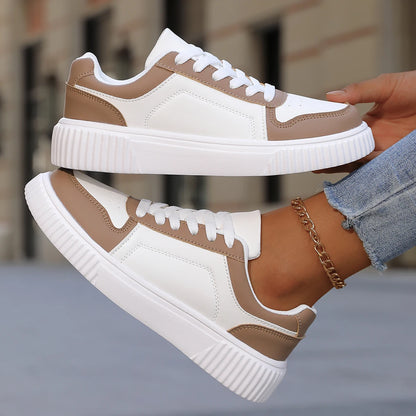 YRZL Womens Sneakers Autumn White Shoes Lightweight Thick Sole Non Slip Skatebaord Shoes Unisex Casual Sports Shoes for Man 4