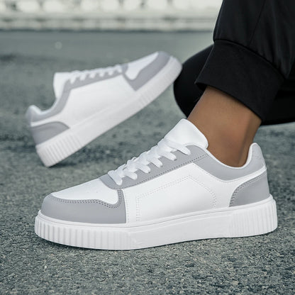 YRZL Womens Sneakers Autumn White Shoes Lightweight Thick Sole Non Slip Skatebaord Shoes Unisex Casual Sports Shoes for Man 9