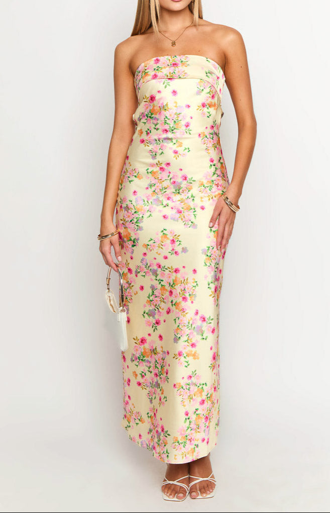 Yellow Bloom Maxi Dress 3