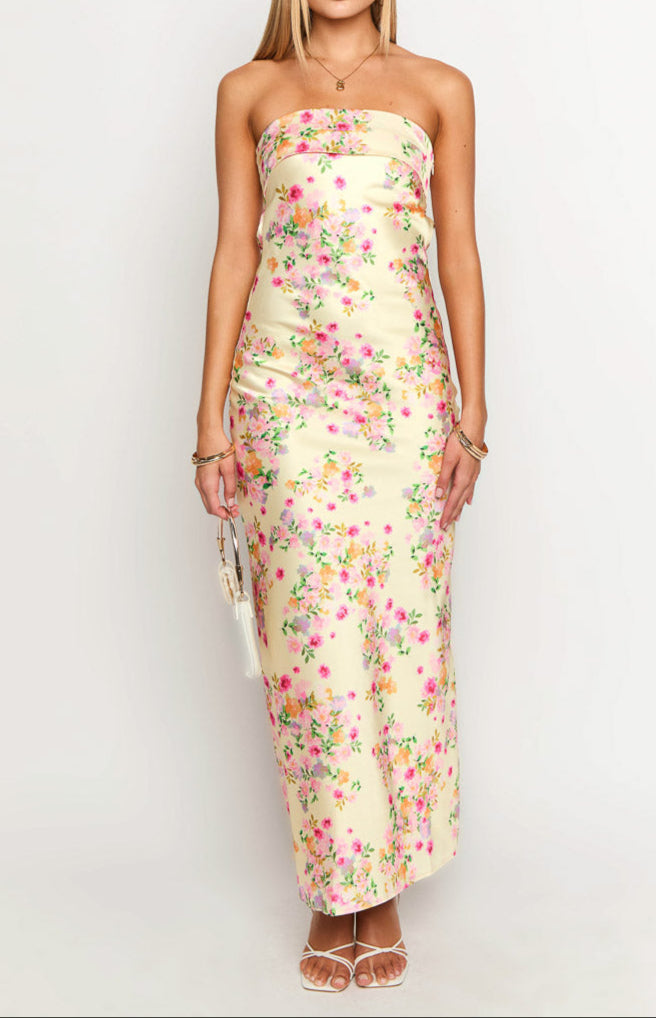 Yellow Bloom Maxi Dress 4