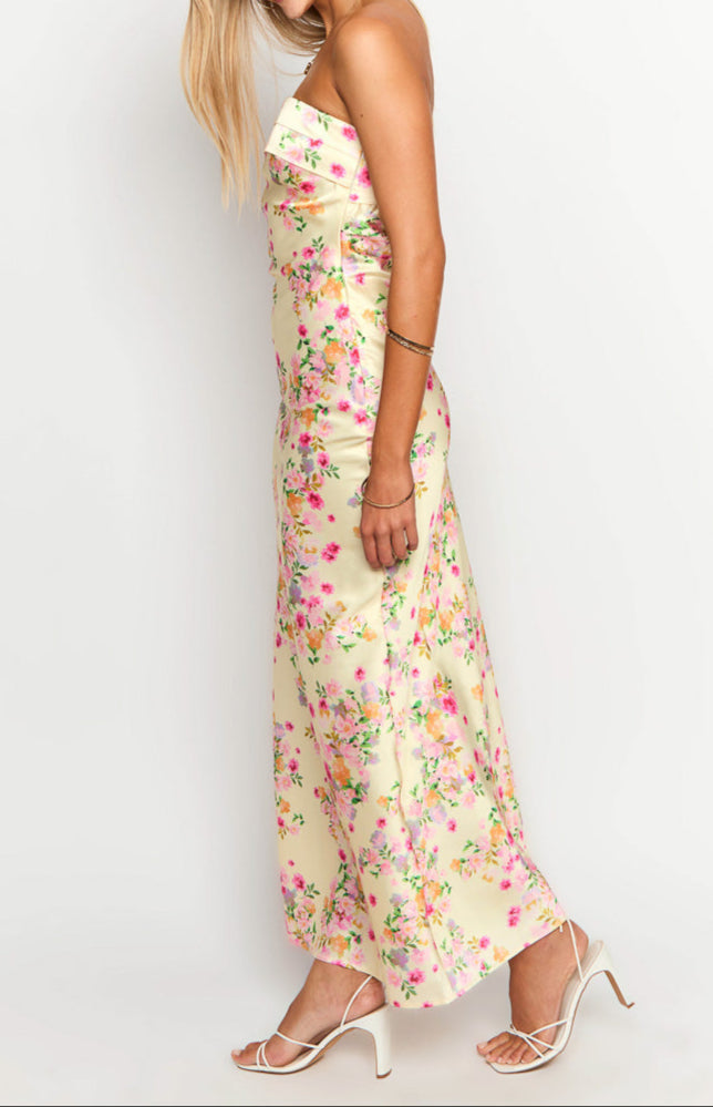 Yellow Bloom Maxi Dress 5