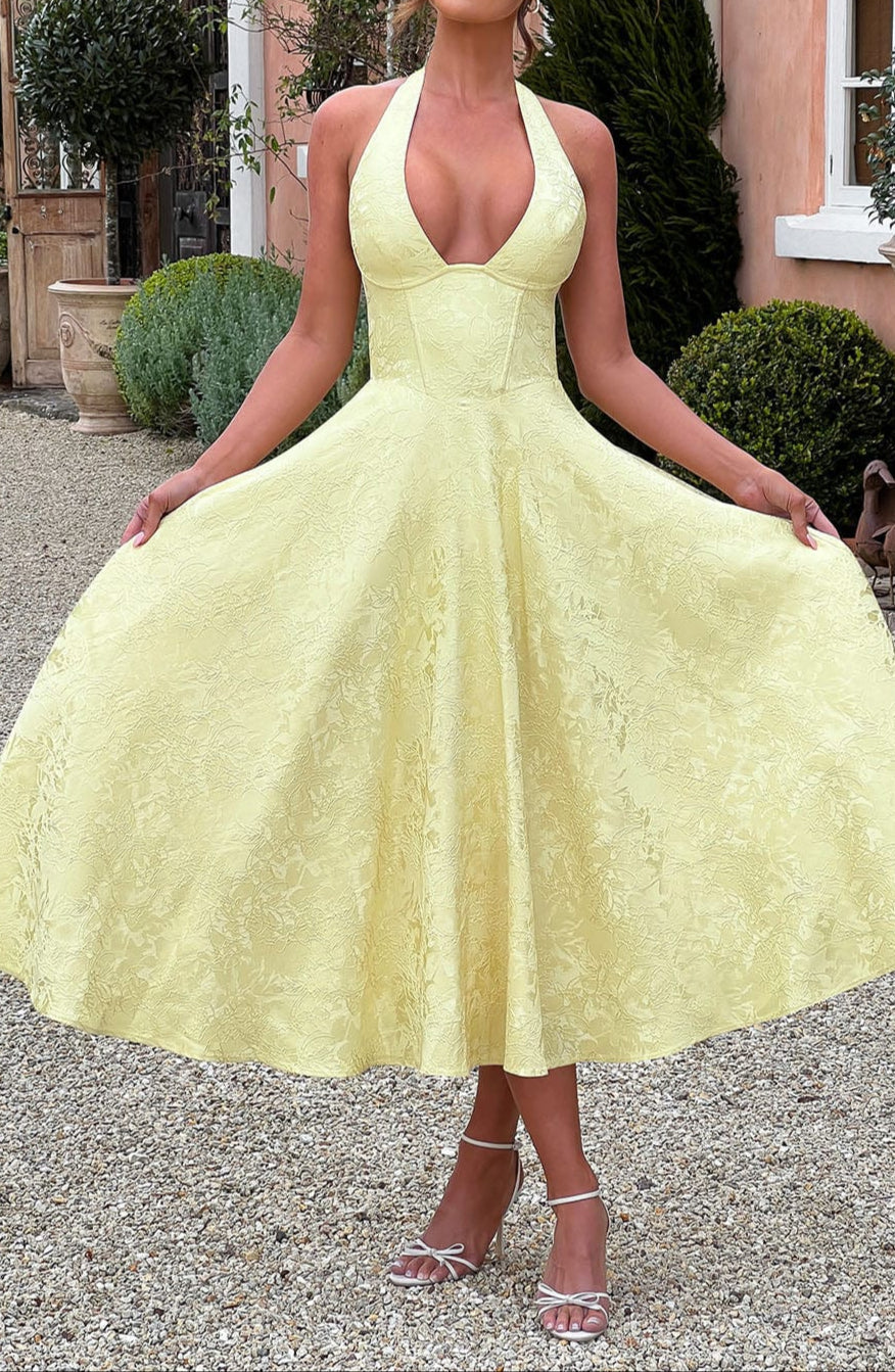 Yellow Triana Midi Dress 2