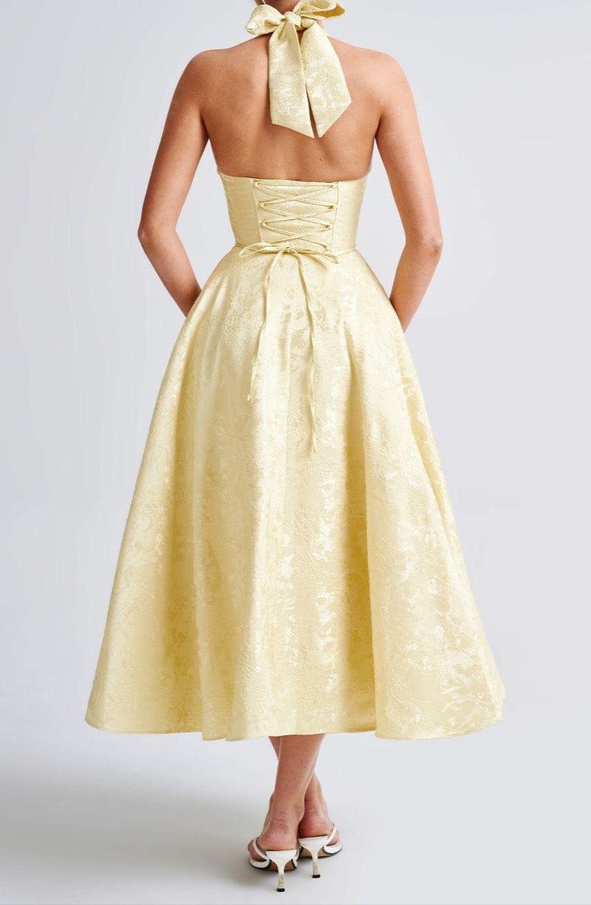Yellow Triana Midi Dress 4