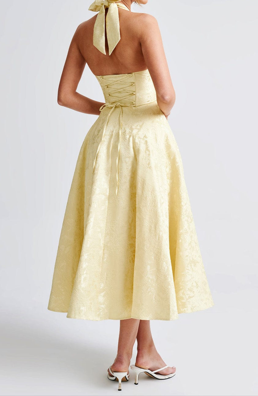 Yellow Triana Midi Dress 7