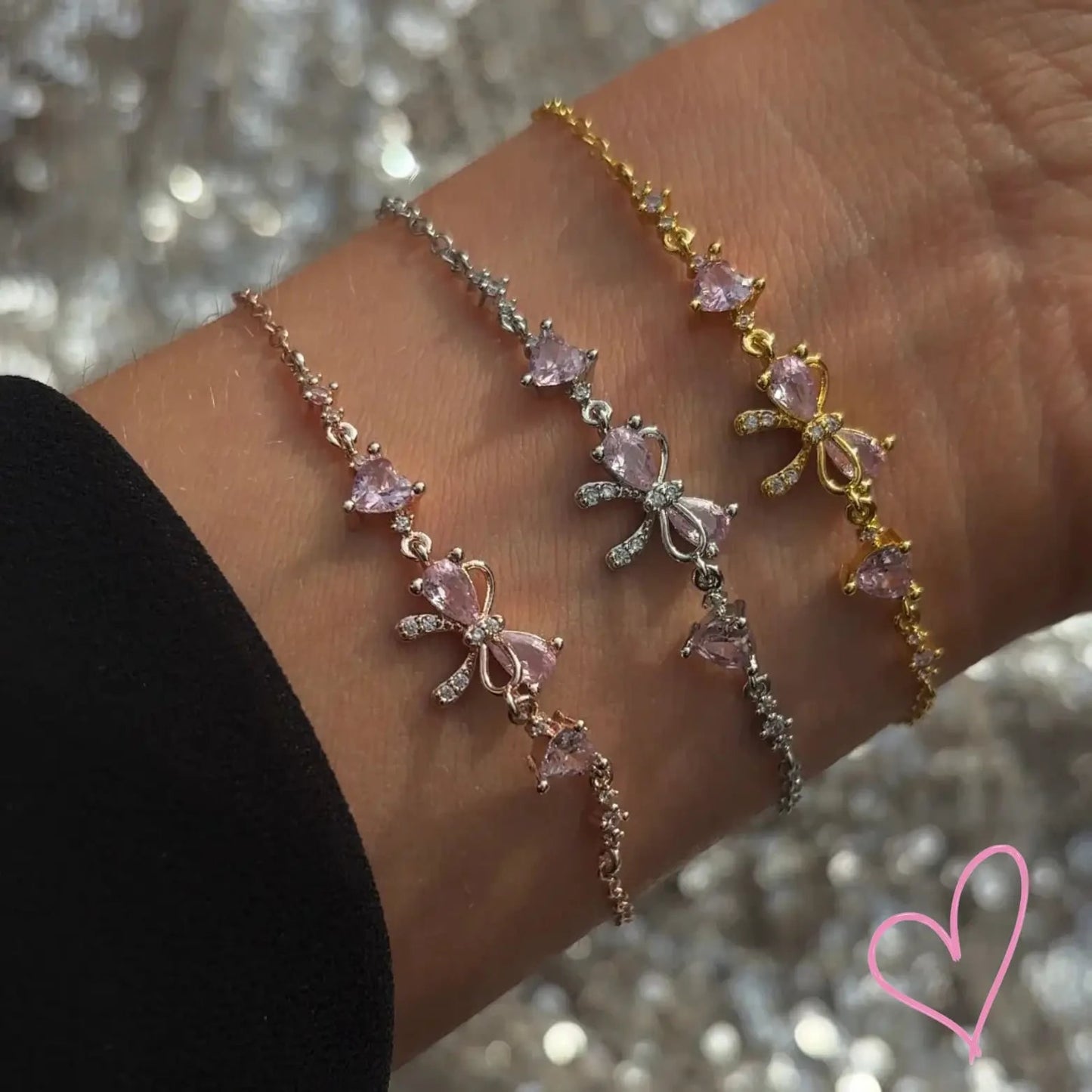 Adjustable Bracelet Bow Design Bow - Image 3