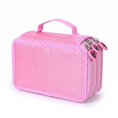 Pencil Case Zippered Holder Large Capacity Art Supply Organizer - angle