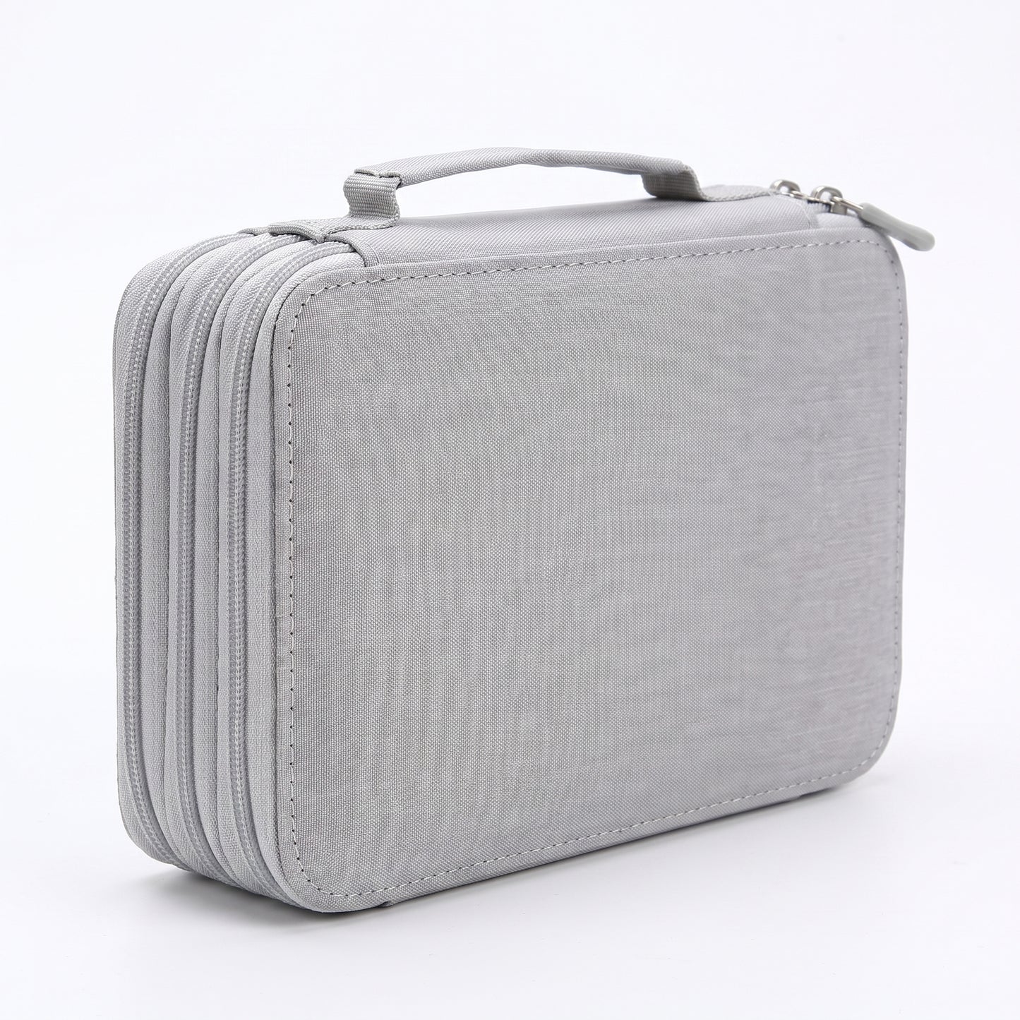 Pencil Case Zippered Holder Large Capacity Art Supply Organizer - angle