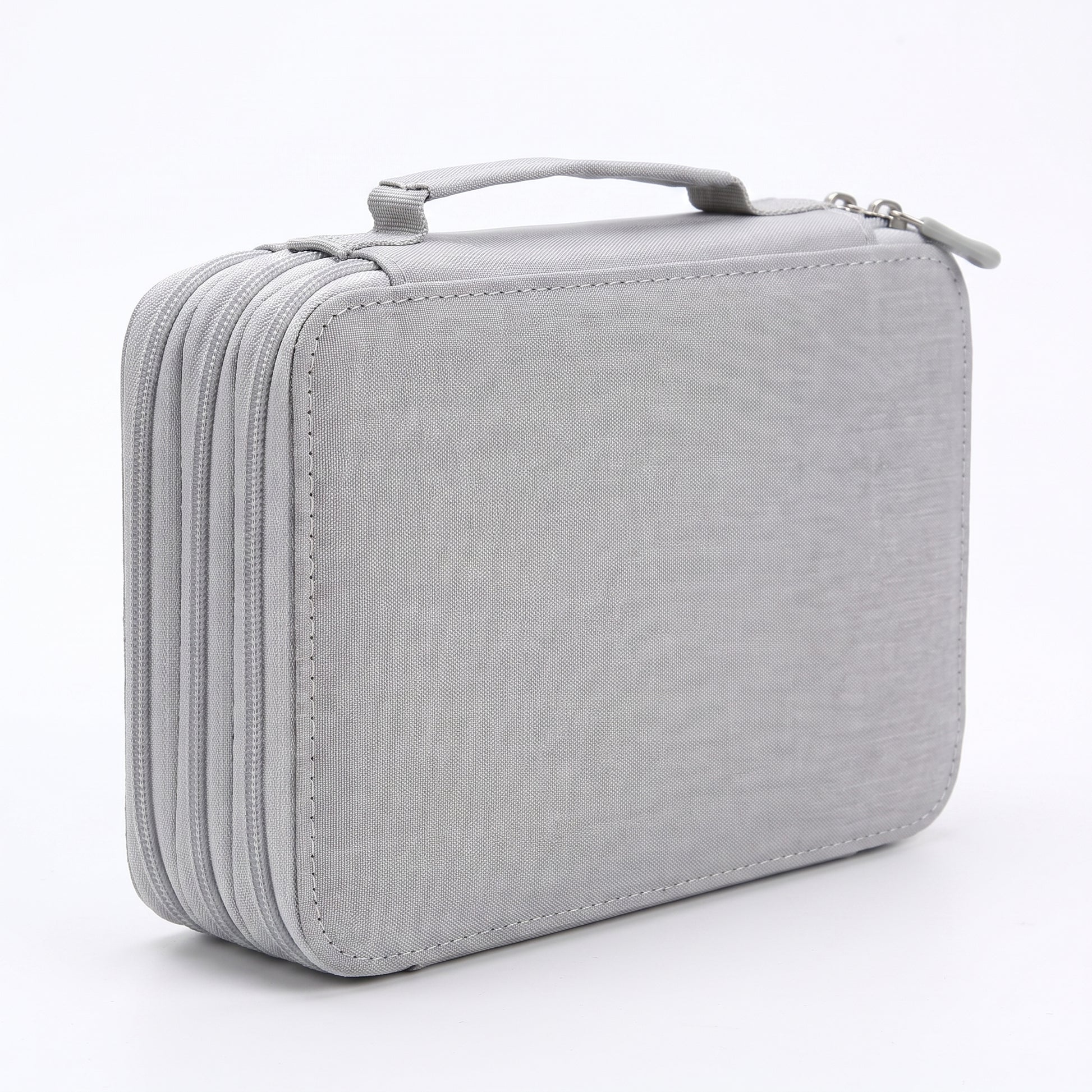 Pencil Case Zippered Holder Large Capacity Art Supply Organizer - angle