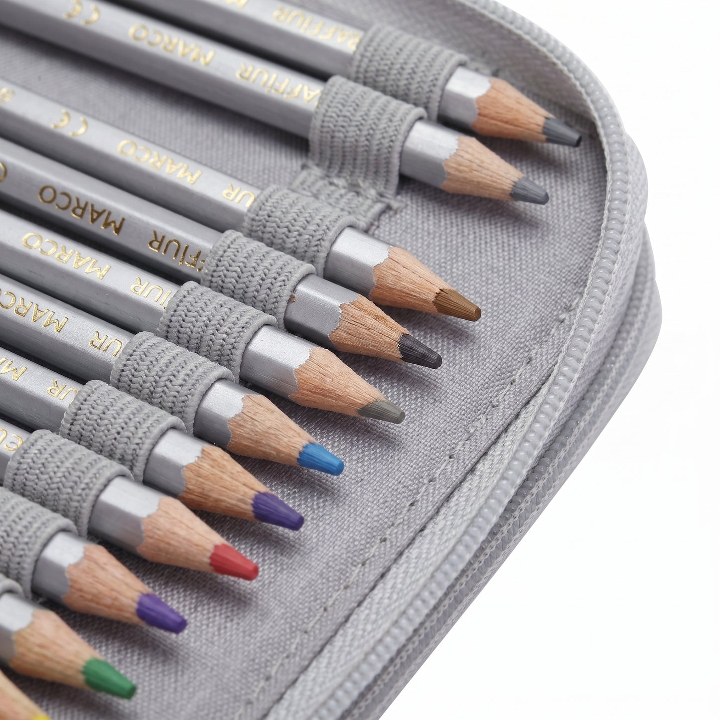 Pencil Case Zippered Holder Large Capacity Art Supply Organizer - detail