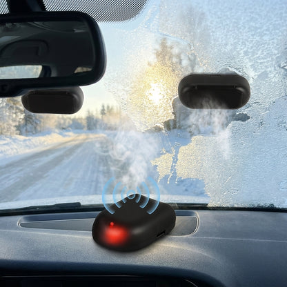 Automatic Car De-Icer Solar Powered Dashboard Unit Black - Image 2