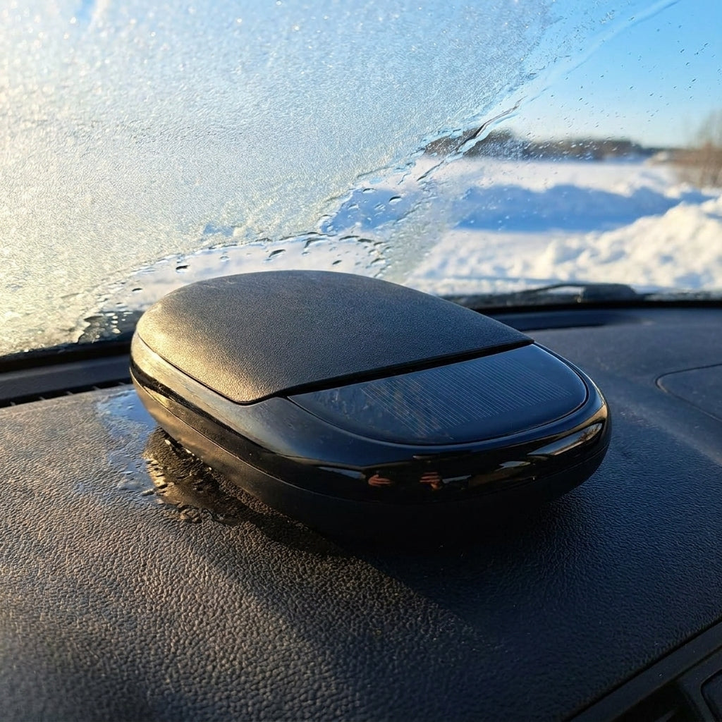 Automatic Car De-Icer Solar Powered Dashboard Unit Black - Image 9