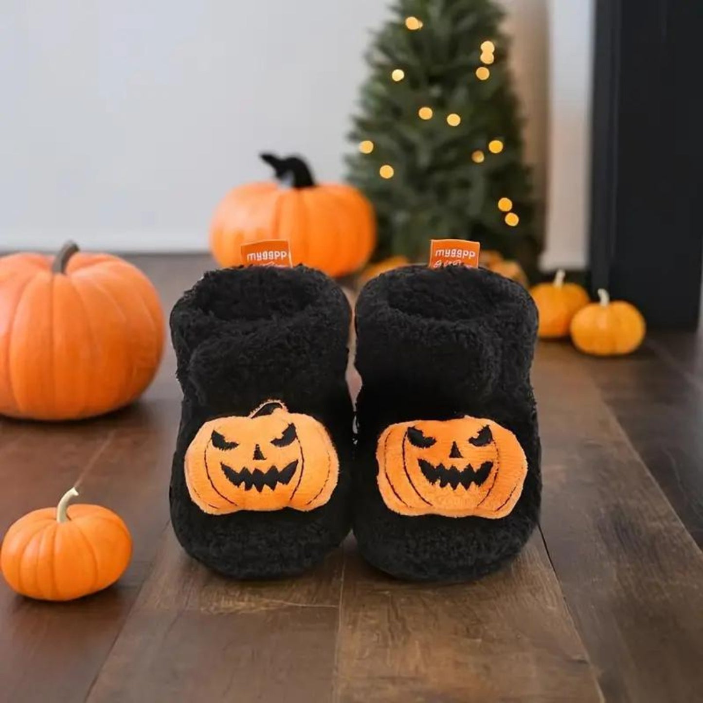 Baby Booties Slippers Childrens Fleece Soft Plush Halloween - Image 3